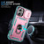 iPhone 17 Sliding Camshield TPU + PC Phone Case with Holder - Green+Pink