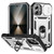 iPhone 17 Sliding Camshield TPU + PC Phone Case with Holder - White+Black