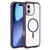 iPhone 17 Solid Color Edge Transparency MagSafe Magnetic Phone Case - Dark Purple