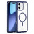 iPhone 17 Solid Color Edge Transparency MagSafe Magnetic Phone Case - Royal Blue