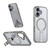 iPhone 17 Star Shine Series TPU + PC MagSafe Phone Case with Fold Holder - Grey