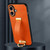 iPhone 17 SULADA Tide Cool Series PC Hybrid Leather Texture Skin Feel Phone Case - Orange