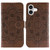 iPhone 17 Sun Mandala Embossing Leather Phone Case - Brown iPhone 17 Sun Mandala Embossing Leather Phone Case - Brown