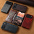 iPhone 17 Suteni Baroque Calf Texture Buckle Wallet Leather Phone Case - Brown