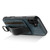 iPhone 17 Suteni H13 Card Wallet Wrist Strap Holder PU Phone Case - Blue iPhone 17 Suteni H13 Card Wallet Wrist Strap Holder PU Phone Case - Blue