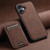 iPhone 17 Suteni H16 Litchi Texture Leather Detachable Wallet Back Phone Case - Brown
