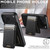 iPhone 17 Suteni H17 Cross Grain Leather MagSafe Detachable Wallet Phone Case - Black iPhone 17 Suteni H17 Cross Grain Leather MagSafe Detachable Wallet Phone Case - Black