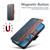 iPhone 17 Suteni Q07 2-in-1 Multi-function Detachable Wallet MagSafe Phone Case - Blue iPhone 17 Suteni Q07 2-in-1 Multi-function Detachable Wallet MagSafe Phone Case - Blue