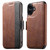 iPhone 17 Suteni Q07 2-in-1 Multi-function Detachable Wallet MagSafe Phone Case - Brown