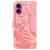 iPhone 17 Tiger Embossing Pattern Leather Phone Case - Pink
