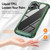 iPhone 17 TPU + PC Lens Protection Phone Case - Green