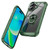 iPhone 17 TPU + PC Lens Protection Phone Case with Ring Holder - Green