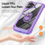 iPhone 17 TPU + PC Lens Protection Phone Case with Ring Holder - Purple iPhone 17 TPU + PC Lens Protection Phone Case with Ring Holder - Purple