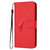 iPhone 17 Triangle Pattern Buckle Clasp Leather Phone Case - Red