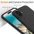 iPhone 17 Wave Texture MagSafe Magnetic Liquid Silicone Phone Case - Black