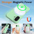 iPhone 17 Wave Texture MagSafe Magnetic Liquid Silicone Phone Case - Green iPhone 17 Wave Texture MagSafe Magnetic Liquid Silicone Phone Case - Green