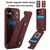 iPhone 17 Wristband Vertical Flip Wallet Back Cover Phone Case with Long Lanyard - Wine Red