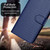 iPhone 17 YX0070 Carbon Fiber Buckle Leather Phone Case with Lanyard - Royal Blue