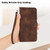 iPhone 17 YX0080 Grid Butterfly Embossed Pattern Flip Leather Phone Case with Lanyard - Coffee