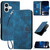 iPhone 17 YX0080 Grid Butterfly Embossed Pattern Flip Leather Phone Case with Lanyard - Dark Blue iPhone 17 YX0080 Grid Butterfly Embossed Pattern Flip Leather Phone Case with Lanyard - Dark Blue