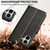 LC.IMEEKE Calf Texture Horizontal Flip Leather Case iPhone 17 - Black LC.IMEEKE Calf Texture Horizontal Flip Leather Case iPhone 17 - Black