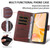 Samsung Galaxy A16 5G / A26 5G Litchi Texture RFID Blocking 3-Card Wallet Leather Phone Case - Brown Samsung Galaxy A16 5G / A26 5G Litchi Texture RFID Blocking 3-Card Wallet Leather Phone Case - Brown