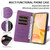 Samsung Galaxy A16 5G / A26 5G Litchi Texture RFID Blocking 3-Card Wallet Leather Phone Case - Purple Samsung Galaxy A16 5G / A26 5G Litchi Texture RFID Blocking 3-Card Wallet Leather Phone Case - Purple