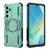 Samsung Galaxy A16 5G Butterfly Armor MagSafe Magnetic Ring Shockproof Phone Case - Light Green Samsung Galaxy A16 5G Butterfly Armor MagSafe Magnetic Ring Shockproof Phone Case - Light Green