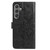 Samsung Galaxy A16 5G Butterfly Flutter Pattern Embossed Leather Phone Case - Black