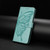 Samsung Galaxy A16 5G Butterfly Flutter Pattern Embossed Leather Phone Case - Green