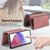 Samsung Galaxy A16 5G CaseNeo MagSafe RFID Anti-theft Zipper Wallet Retro Leather Phone Case - Pink Samsung Galaxy A16 5G CaseNeo MagSafe RFID Anti-theft Zipper Wallet Retro Leather Phone Case - Pink