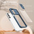 Samsung Galaxy A16 5G Clear Acrylic + PC + TPU Lens Sliding Cover Full Coverage Phone Case - Navy Blue