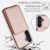 Samsung Galaxy A16 5G Crossbody Dual-buckle Wallet RFID Back Leather Phone Case - Rose Gold