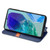 Samsung Galaxy A16 5G Cubic Grid Pressed Magnetic Leather Phone Case - Blue