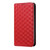 Samsung Galaxy A16 5G Cubic Grid Texture Flip Leather Phone Case - Red