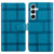 Samsung Galaxy A16 5G Embossed Checkered Leather Phone Case - Blue Samsung Galaxy A16 5G Embossed Checkered Leather Phone Case - Blue