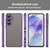 Samsung Galaxy A16 5G Fan Dun Series TPU Hybrid PC Frosted Phone Case - Purple Samsung Galaxy A16 5G Fan Dun Series TPU Hybrid PC Frosted Phone Case - Purple