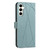 Samsung Galaxy A16 5G Geometric Pattern RFID Leather Phone Case - Green Samsung Galaxy A16 5G Geometric Pattern RFID Leather Phone Case - Green