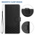 Samsung Galaxy A16 5G Honeycomb Embossing RFID Leather Phone Case - Black