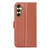 Samsung Galaxy A16 5G Litchi Texture Horizontal Flip Leather Phone Case with Holder - Brown