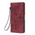 Samsung Galaxy A16 5G Mandala Embossed Retro Frosted Leather Phone Case - Red