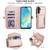 Samsung Galaxy A16 5G Multifunctional Wallet Detachable Leather Phone Case with Lanyard - Rose Gold