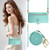 Samsung Galaxy A16 5G Nine Card-slot Zipper Wallet Bag Leather Phone Case - Mint Green