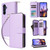 Samsung Galaxy A16 5G Nine-card Slots Zipper Wallet Bag Leather Phone Case - Purple