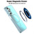 Samsung Galaxy A16 5G Plating Gradient Discolor MagSafe Phone Case with Holder - Blue