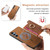 Samsung Galaxy A16 5G Retro Cross Leather Ring Horizontal Insert Card Bag MagSafe Phone Case - Brown Samsung Galaxy A16 5G Retro Cross Leather Ring Horizontal Insert Card Bag MagSafe Phone Case - Brown