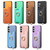 Samsung Galaxy A16 5G Retro Cross Leather Ring Horizontal Insert Card Bag MagSafe Phone Case - Pink