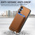 Samsung Galaxy A16 5G Retro Magsafe Card Bag PU Back Cover Phone Case - Brown