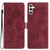 Samsung Galaxy A16 5G Rose Flower Embossing Pattern Leather Phone Case - Red Samsung Galaxy A16 5G Rose Flower Embossing Pattern Leather Phone Case - Red