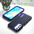 Samsung Galaxy A16 5G Rugged PC Hybrid Silicone Phone Case with Holder - Dark Blue+Royal Blue Samsung Galaxy A16 5G Rugged PC Hybrid Silicone Phone Case with Holder - Dark Blue+Royal Blue